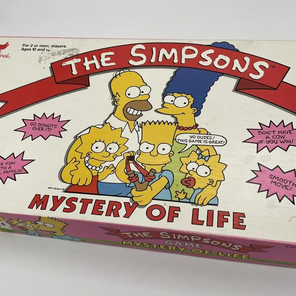 1990 The Simpsons Mystery Life Game by Cardinal, Not Complete!